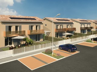 Villa bifamiliare in Vendita a Cascina, zona Visignano, 445'000€, 110 m², con Box