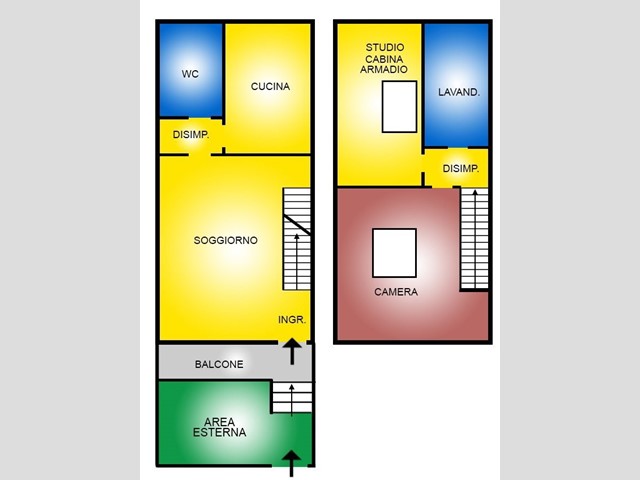 Bilocale in Vendita a Robecco sul Naviglio, 185'000€, 90 m²