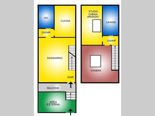 Bilocale in Vendita a Robecco sul Naviglio, 185'000€, 90 m²