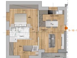 Trilocale in Vendita a Reggio Emilia, zona Pieve Modolena, 240'000€, 87 m²