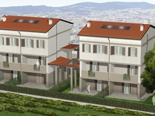 Villetta a schiera in Vendita a Campi Bisenzio, zona Sant'Angelo a Lecore, 390'000€, 70 m², con Box