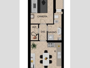 Bilocale in Vendita a Bricherasio, 63'000€, 65 m²
