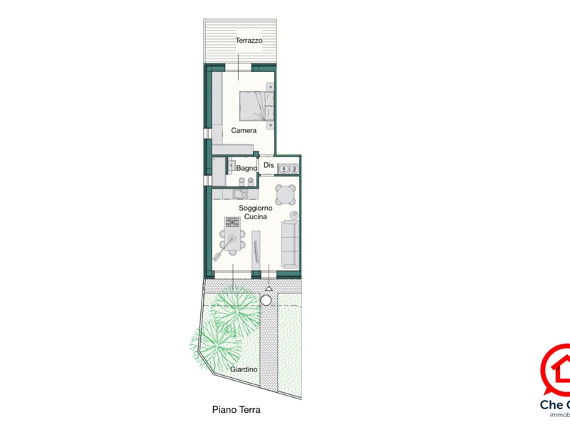 Bilocale in Vendita a Cesena, zona Centrale, 229'000€, 75 m²