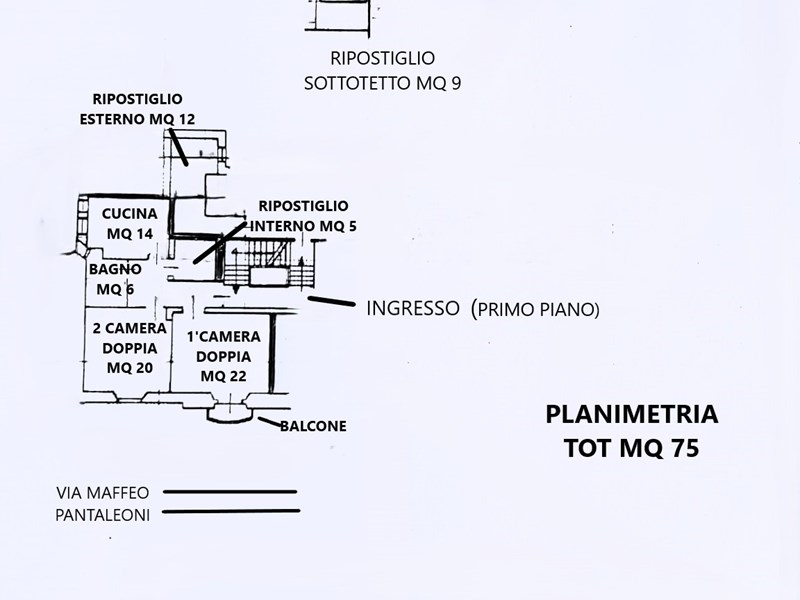 Stanza in Affitto a Macerata, zona Via Maffeo Pantaleoni 12, 200€, 65 m², arredato