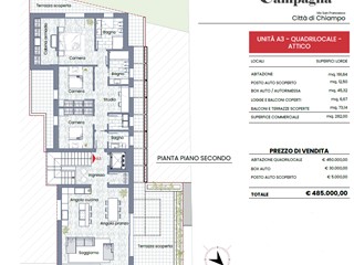 Appartamento in Vendita a Chiampo, 485'000&euro;, 192 m², con Box