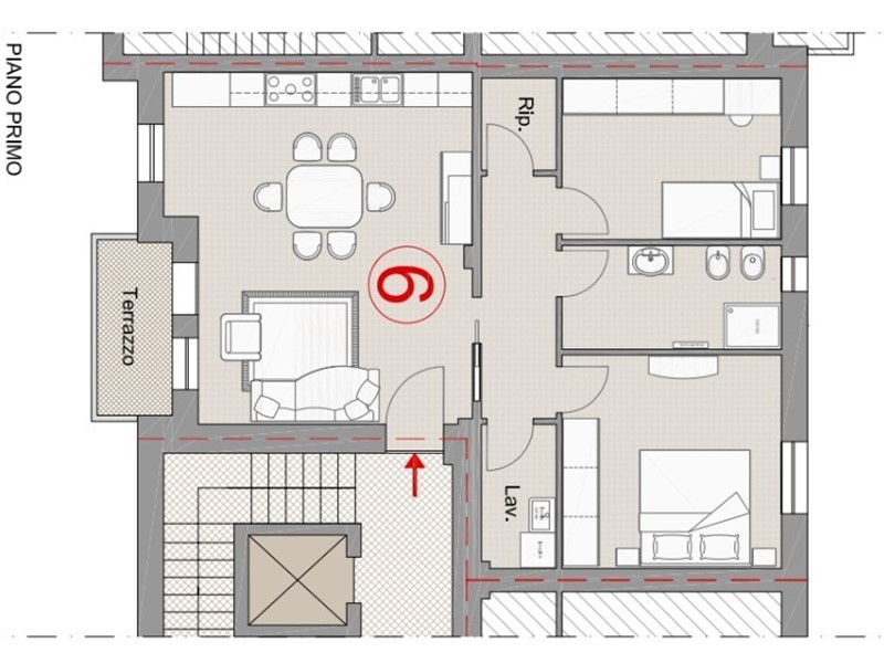 Trilocale in Vendita a San Bonifacio, 215'000€, 88 m², con Box