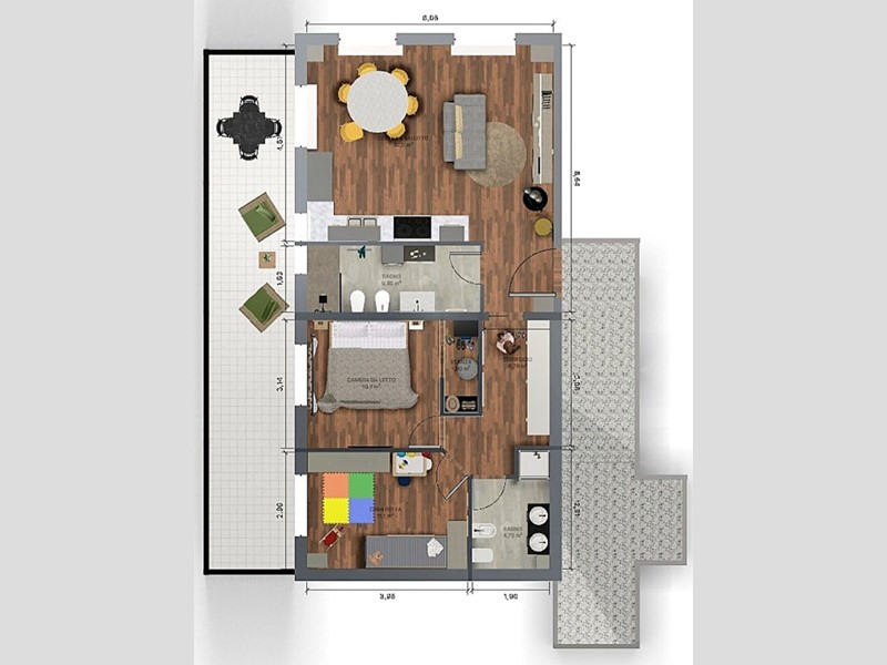 Ufficio in Vendita a Ancona, zona baraccola, 250'000€, 79 m²