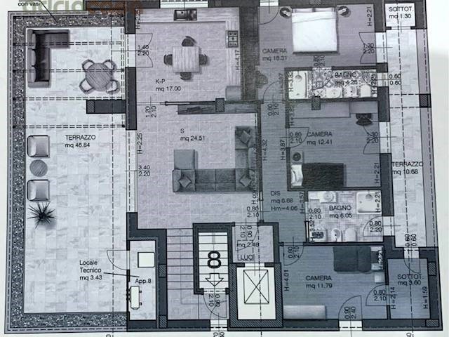 Appartamento in Vendita a Riccione, 1'045'000€, 187 m²