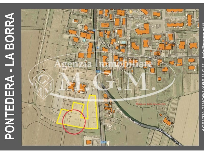 Terreno edificabile in Vendita a Pontedera, zona La Borra, 214'000€, 996 m²
