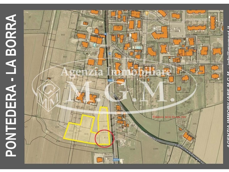 Terreno edificabile in Vendita a Pontedera, zona La Borra, 157'000€, 717 m²