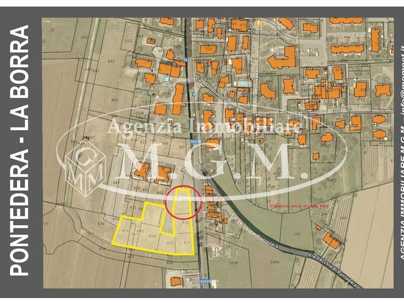 Terreno edificabile in Vendita a Pontedera, zona La Borra, 154'000€, 703 m²