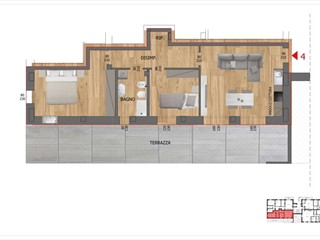 Quadrilocale in Vendita a Reggio Emilia, zona Emilia all'Angelo, 245'000&euro;, 78 m², con Box