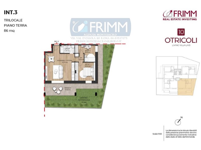 Trilocale in Vendita a Roma, 475'000€, 86 m²