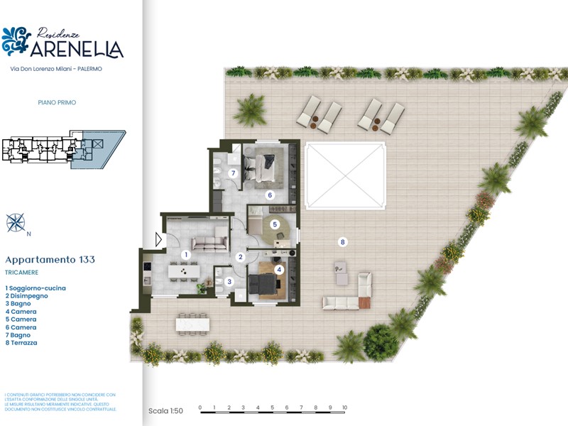 Appartamento in Vendita a Palermo, 295'000€, 130 m²