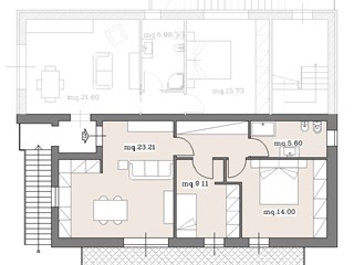 Trilocale in Vendita a Cascina, zona Zambra, 215'000€, 55 m²