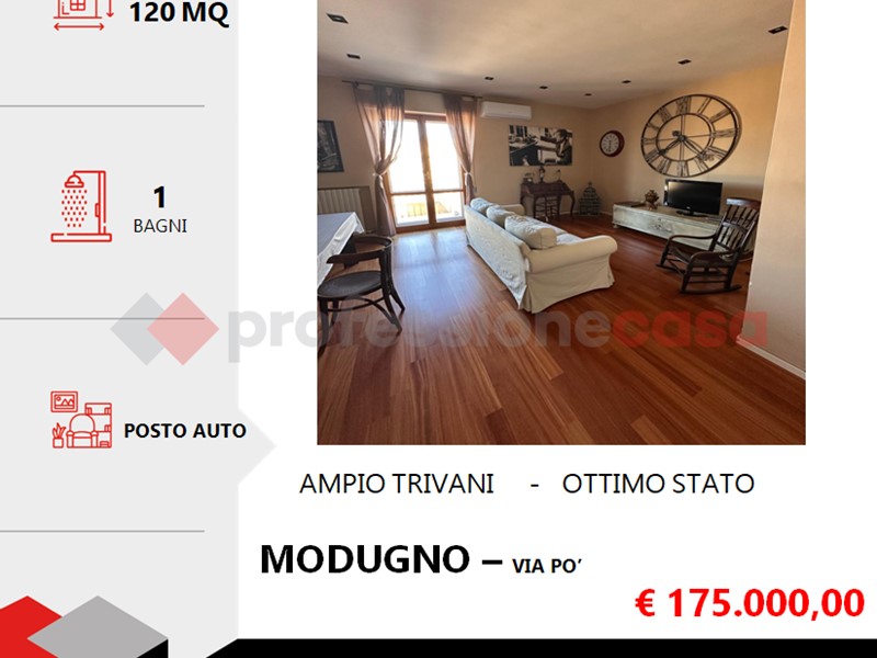 Trilocale in Vendita a Modugno, 175'000€, 120 m²