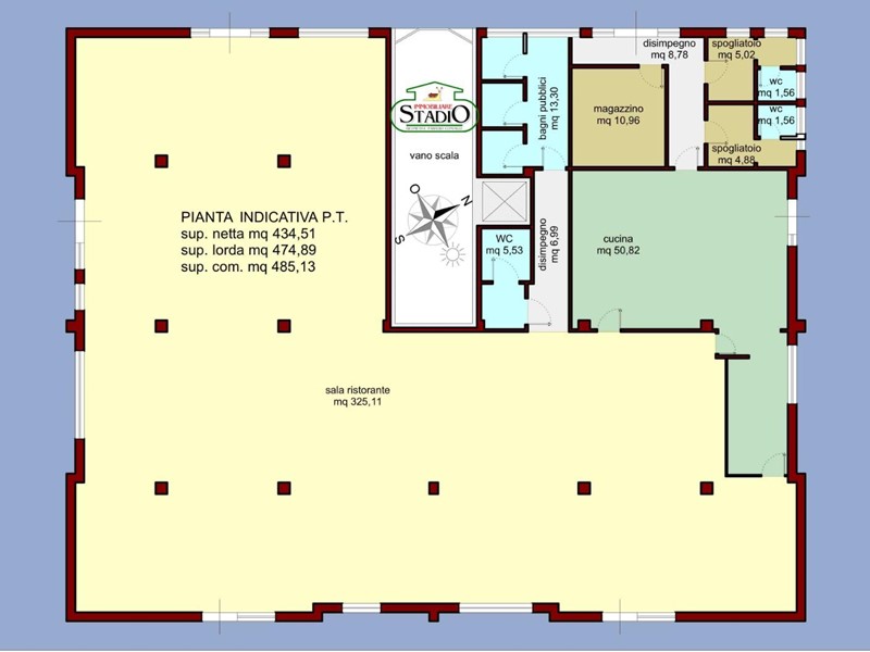 Immobile commerciale in Affitto a Carrara, zona Nazzano, 3'500€, 435 m²