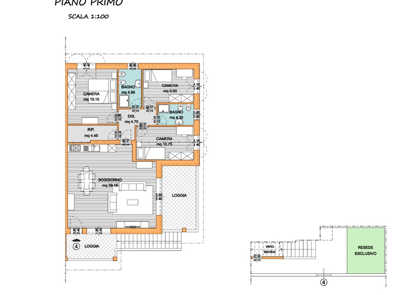 Appartamento in Vendita a Pontedera, 350'000€, 113 m²