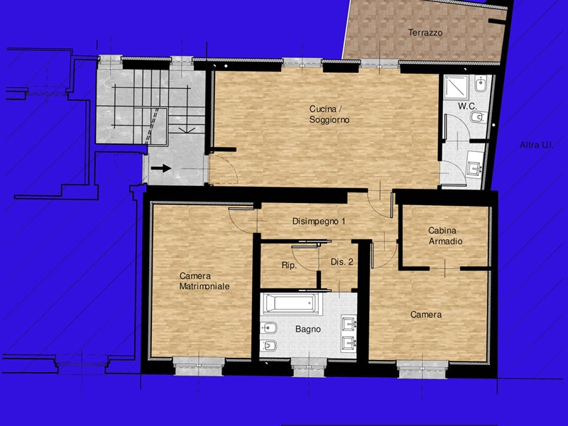 Trilocale in Vendita a Inveruno, 279'000€, 105 m²