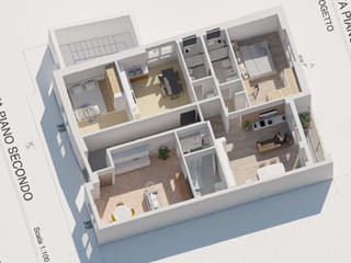 Appartamento in Vendita a Caselle Torinese, 185'000€, 135 m²