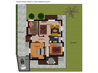 Villa in Vendita a Pinerolo, 240'000€, 140 m²