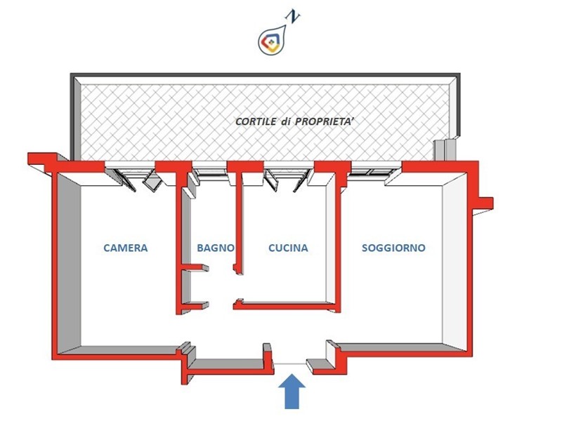 Quadrilocale in Vendita a Genova, zona Quinto, 160'000€, 70 m²