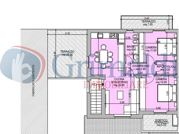 Trilocale in Vendita a Cannara, 185'000€, 80 m²