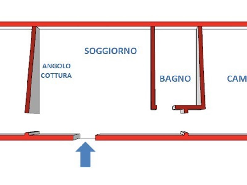 Appartamento in Vendita a Busalla, 18'000€, 63 m²