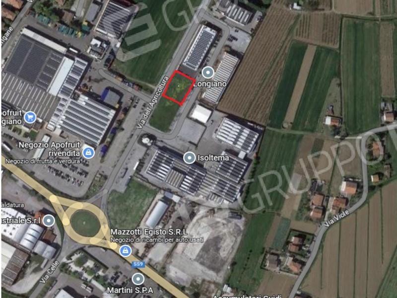 Terreno industriale in Vendita a Longiano, 105'000€, 1418 m²