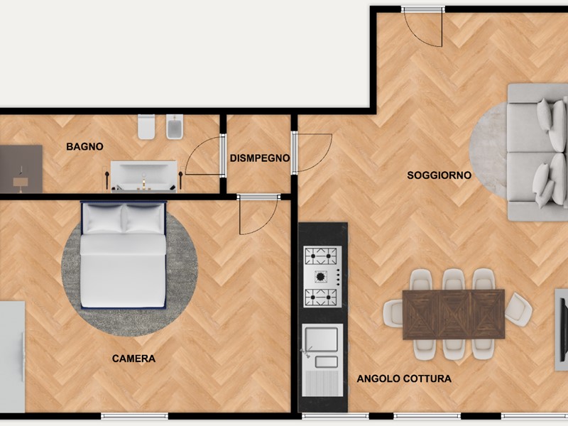 Bilocale in Vendita a Ravenna, 214'000€, 55 m²