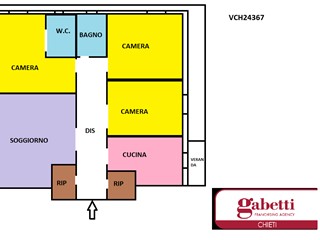 Quadrilocale in Vendita a Chieti, 125'000€, 116 m², arredato