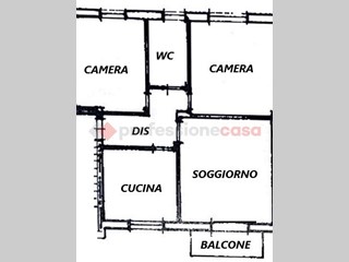 Trilocale in Vendita a Canegrate, 135'000€, 75 m²