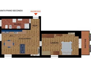 Bilocale in Vendita a Luserna San Giovanni, 48'000€, 60 m², arredato