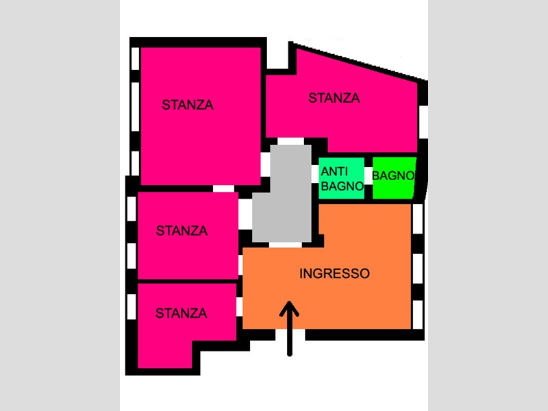 Bilocale in Vendita a Venezia, 199'000€, 120 m²