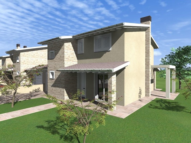 Villetta a schiera in Vendita a Montopoli in Val d'Arno, zona San Romano, 430'000€, 115 m², con Box