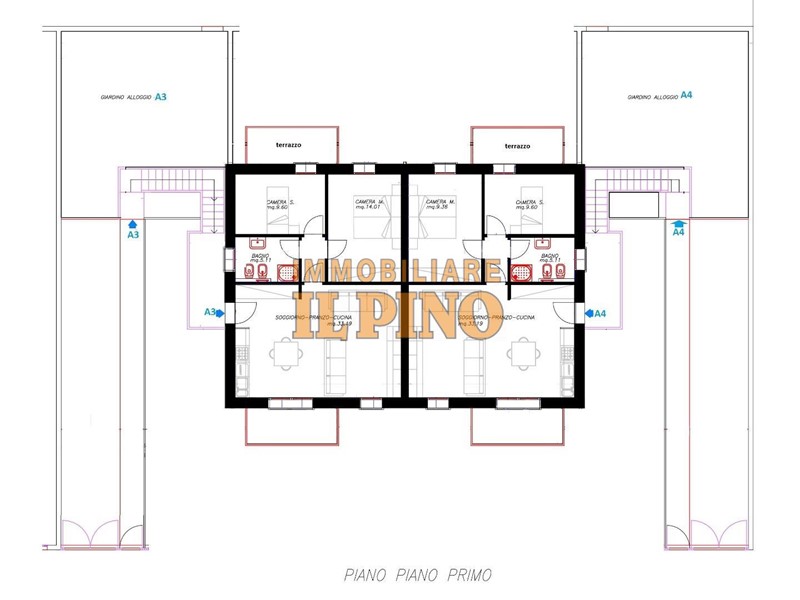 Trilocale in Vendita a Cascina, zona Visignano, 265'000€, 70 m²