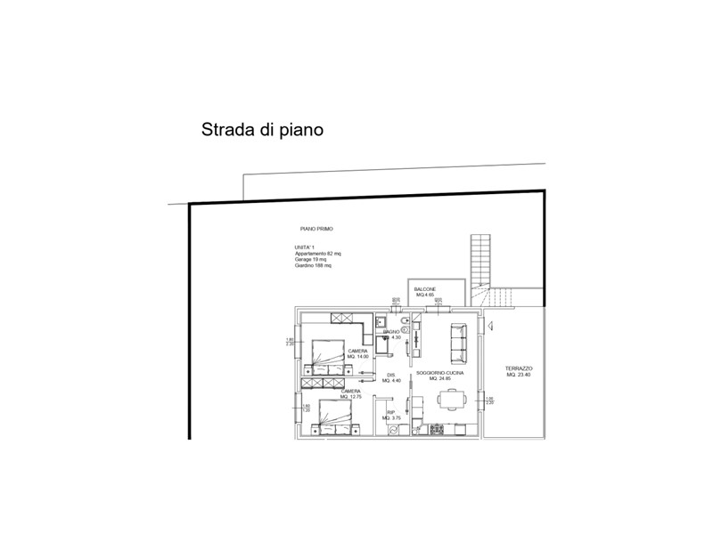 Trilocale in Vendita a Monteprandone, 169'000€, 82 m², con Box