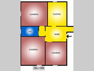 Quadrilocale in Affitto a Bologna, zona 13.S. Vitale, 1'500€, 87 m², arredato