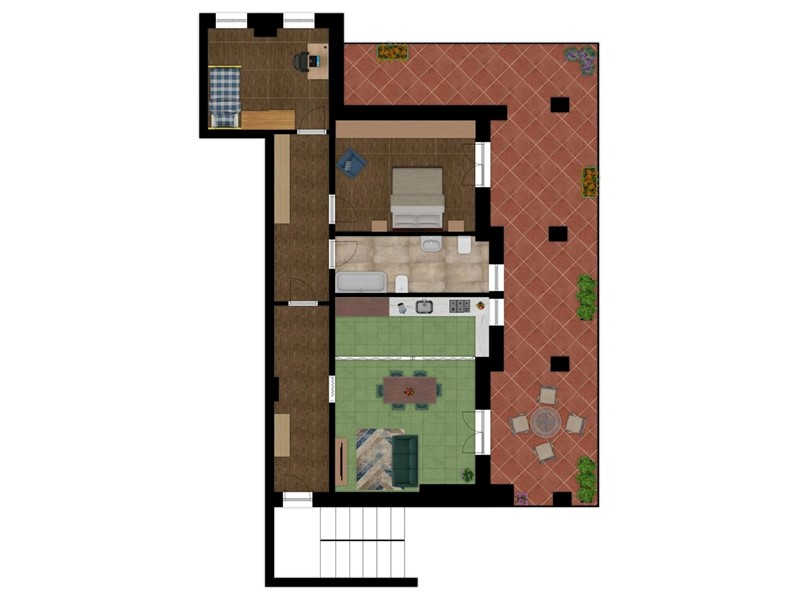 Attico in Vendita a Torre Pellice, 84'000€, 95 m²
