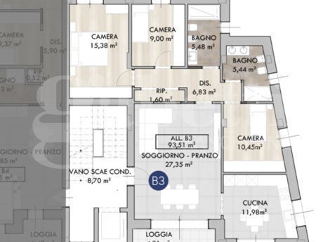 Appartamento in Vendita a Marcon, 320'000€, 94 m²