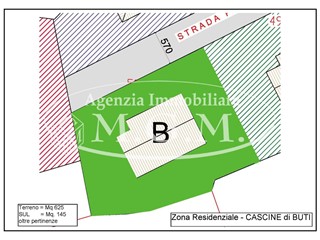 Terreno edificabile in Vendita a Buti, zona La Croce, 105'000€, 625 m²