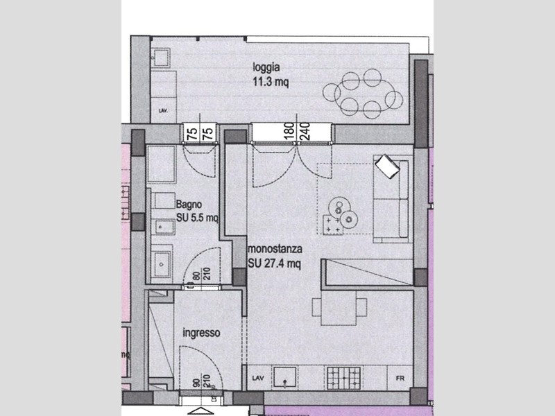 Monolocale in Vendita a Pisa, 182'000€, 40 m²