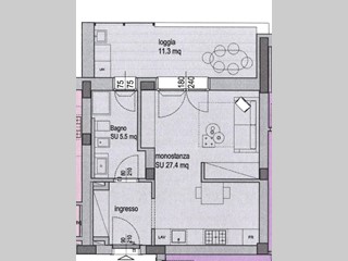 Monolocale in Vendita a Pisa, 182'000€, 40 m²