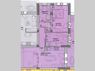 Trilocale in Vendita a Pisa, 330'000€, 81 m²