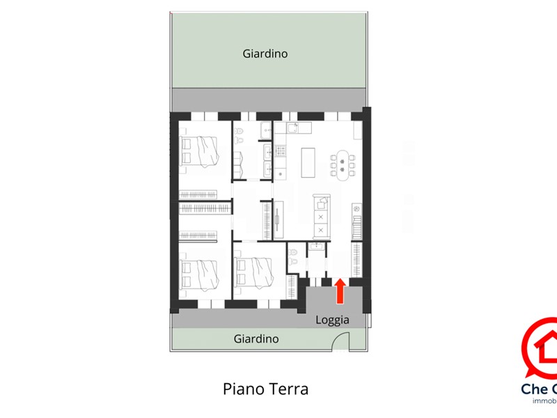 Quadrilocale in Vendita a Ravenna, zona San Zaccaria, 255'000€, 120 m²