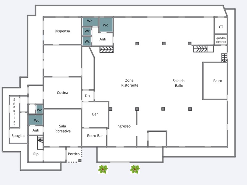 Attività commerciale in Vendita a Cesena, zona Montereale, 109'000€, 300 m², arredato