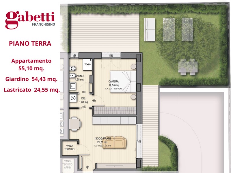 Bilocale in Vendita a Rimini, 250'000€, 63 m²
