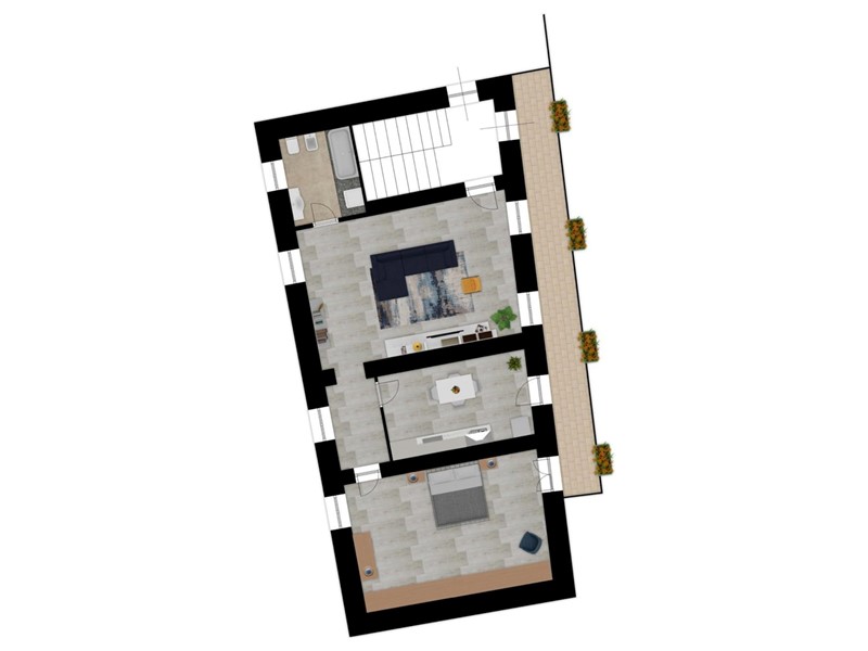 Trilocale in Vendita a Bibiana, 89'000€, 100 m², arredato