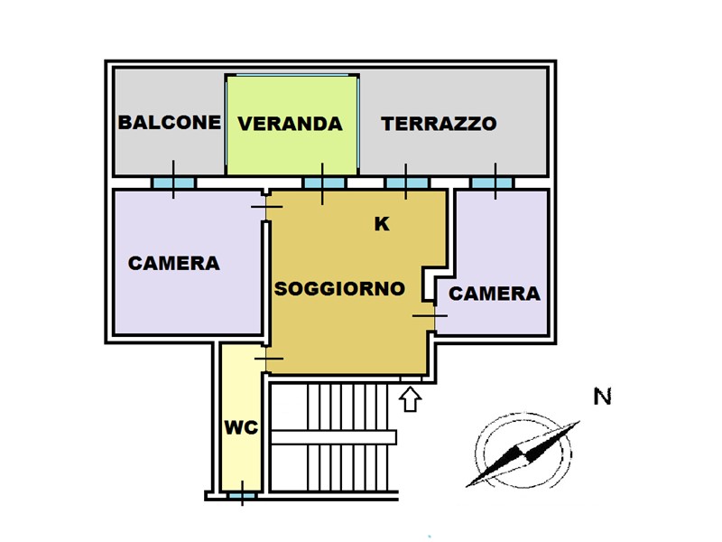 Trilocale in Vendita a Milano, 80 m²