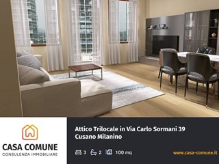 Trilocale in Vendita a Cusano Milanino, 330'000€, 100 m², con Box